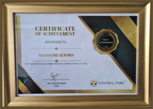 certificate of achievement from central park